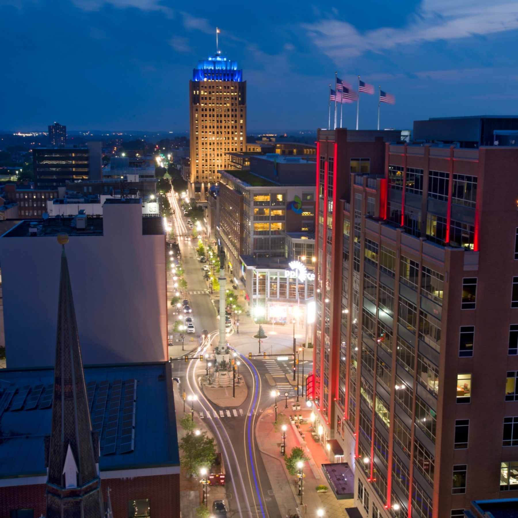 Commercial roof inspection documentation for an Allentown building